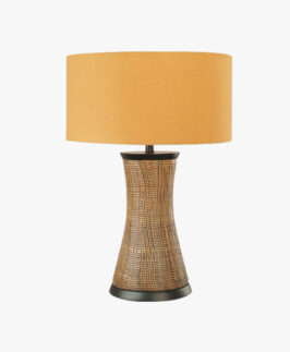 Table Lamp In Steam Beach Wood
