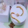 Traditional Floral Kundan Rakhi Online