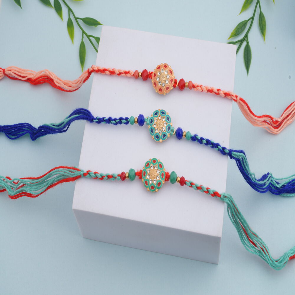Rakhi set of 3 beautiful rakhis