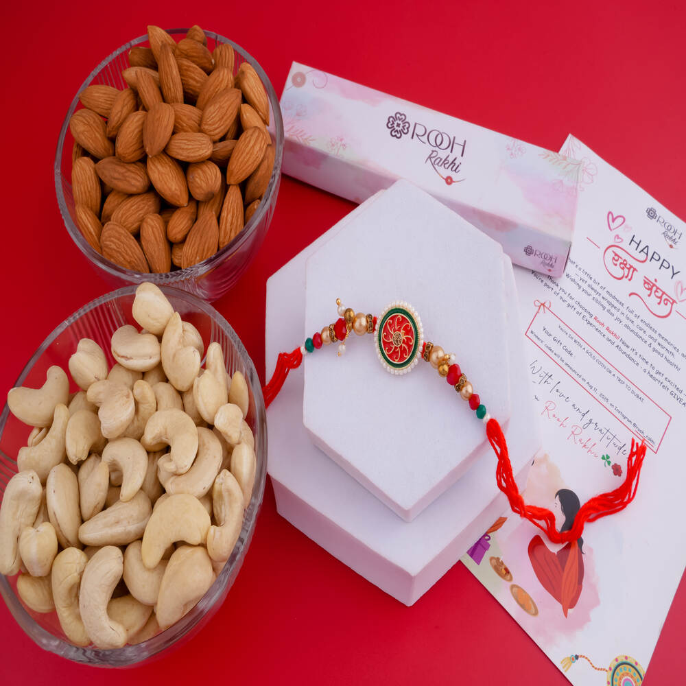 Elegant Rakhi with Dry Fruits